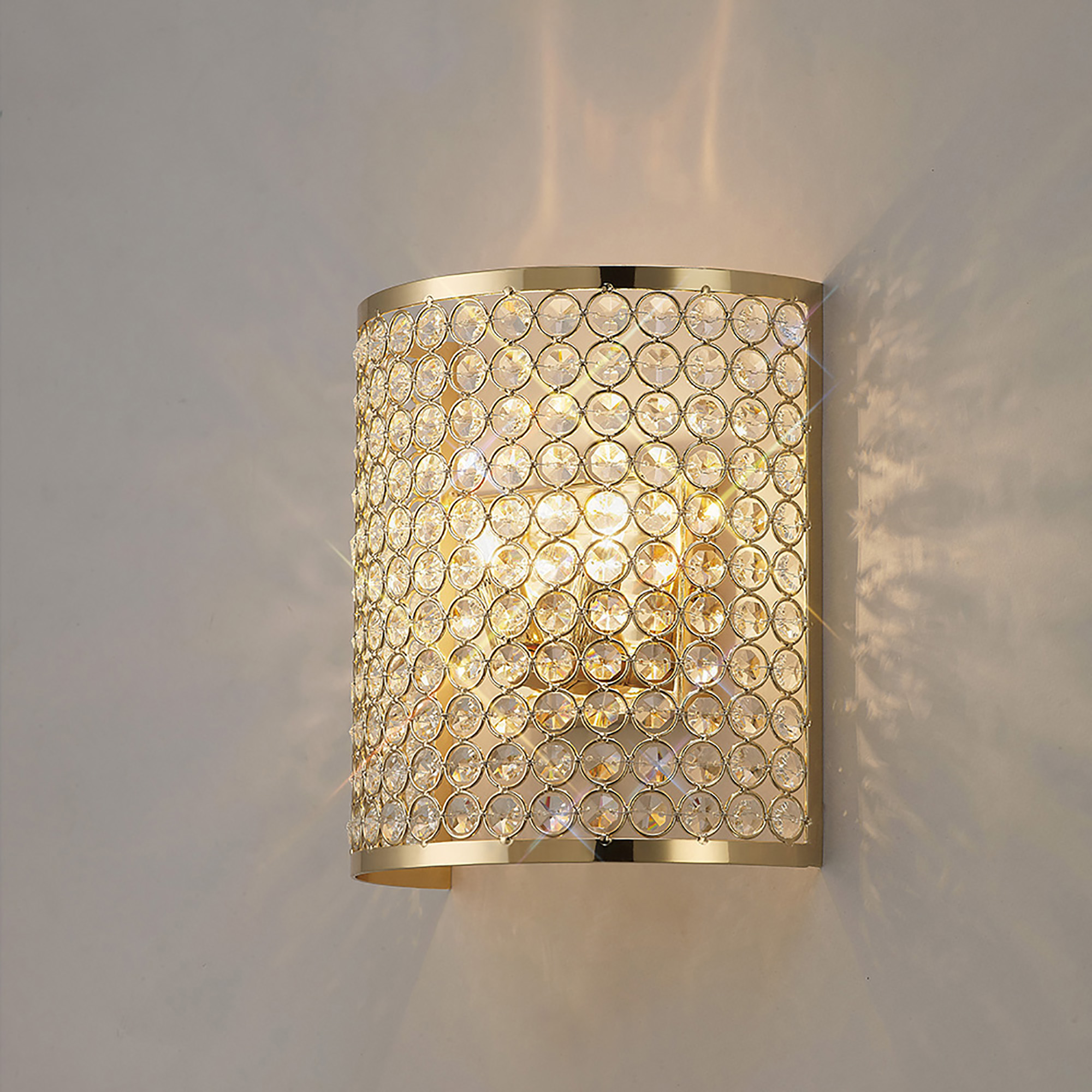 IL30759  Ava Crystal Wall Lamp 2 Light